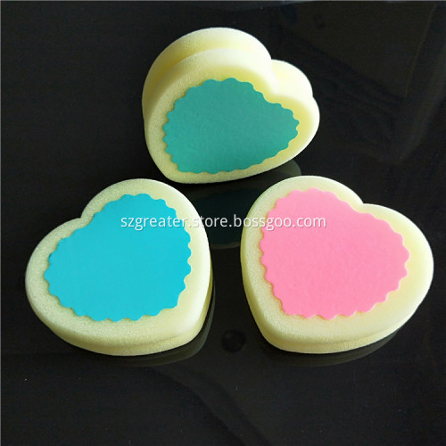 Hair Remove Sponge Hosamtel Peach Heart Teardrop Shape